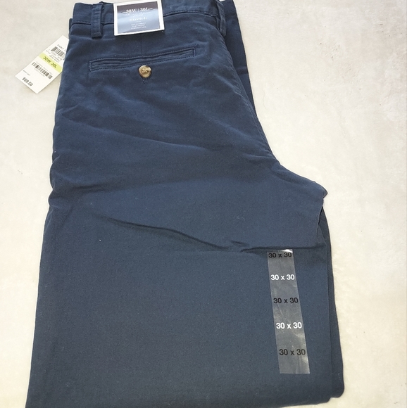 Casual man pants, stretch, size 30 W 30L, color Navy - Picture 3 of 4